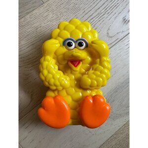 Vintage 80s ILLCO Baby Big Bird Animated Musical Peek-a-boo Wind Up Toy Works